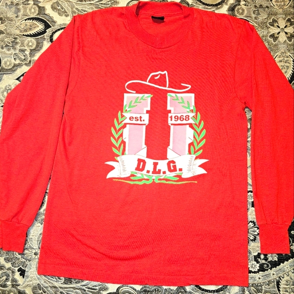 Screen Stars Other - 1991 David Lee Garza long sleeved Autograph print shirt